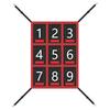 Adjustable Baseball Softball Pitching Target 9 Hole Numbered Strike Zone Target for Baseball Net Throwing Hitting Accuracy Training Equipment