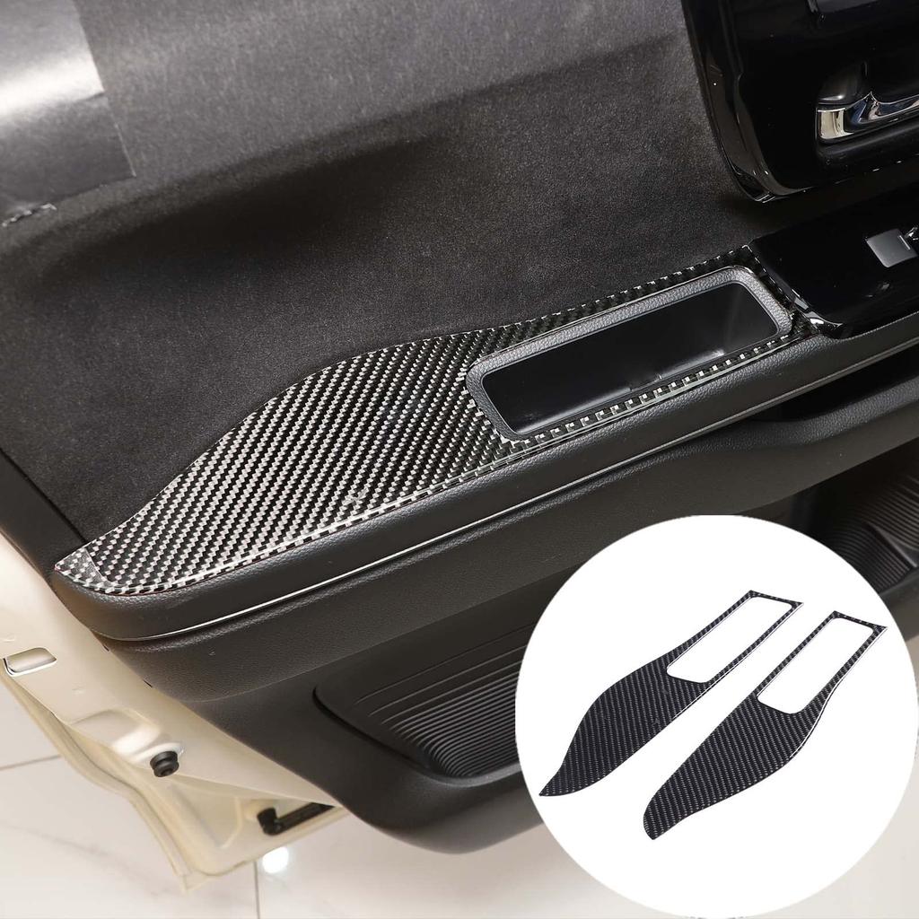 Sauicemy Set of Door Armrest Car Door Pull Handle Inner Door Door Trim Grab Protective Interior Interior Car Accessories Fiber for Honda 2-Piece