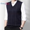 Cozy Up Men's V Neck Sweater Vest Cable Knitted Pullover Sweaters Vest