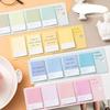 1/4pcs Gentle Color Scheme Sticky Notes Gradient Series Square Index Tag Stickers Memo Pad Self Adhesive Diary