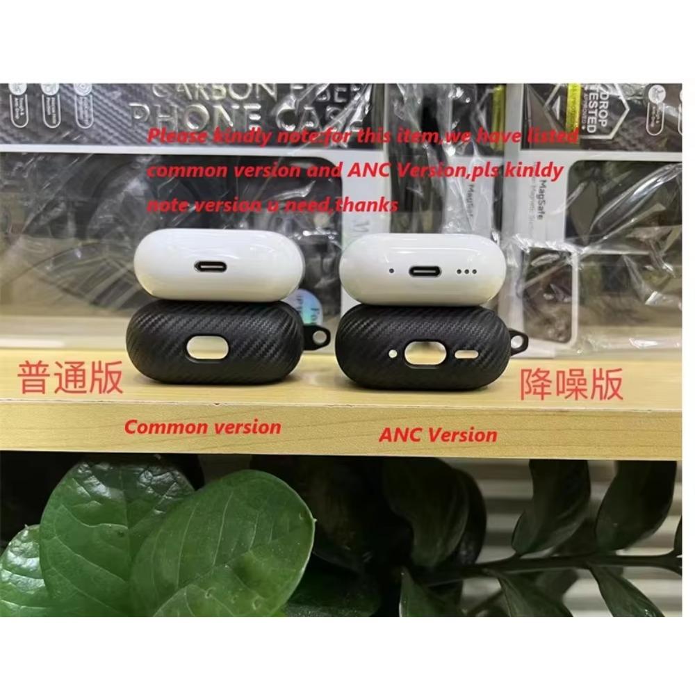 Защитный чехол-броня из углеродного волокна для наушников Apple Airpods 4 3 1&2 Pro 2 2-го поколения с противопотерянным крючком для Airpods Pro 3 2026