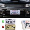 1 Pack Clear License Plate Covers And Frames, Car Licence Plate Frame Protector With Screws & Caps, Fits Any US Plates