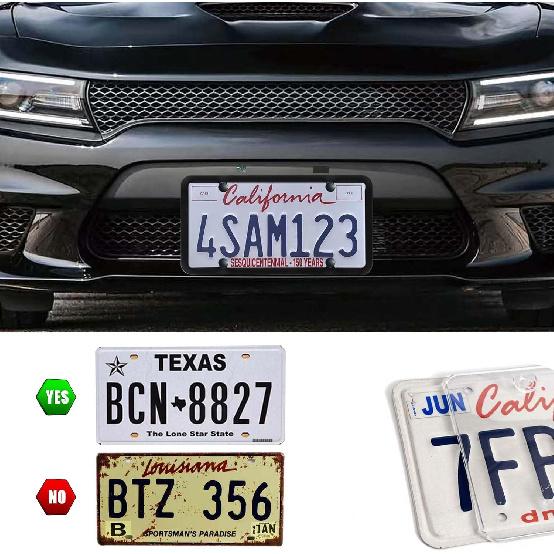 1 Pack Clear License Plate Covers And Frames, Car Licence Plate Frame Protector With Screws & Caps, Fits Any US Plates
