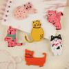 Embroidery Label Clothing Accessories DIY Hand Account Cartoon Animal Cat Embroidery Sticker Patch Cloth Sticker