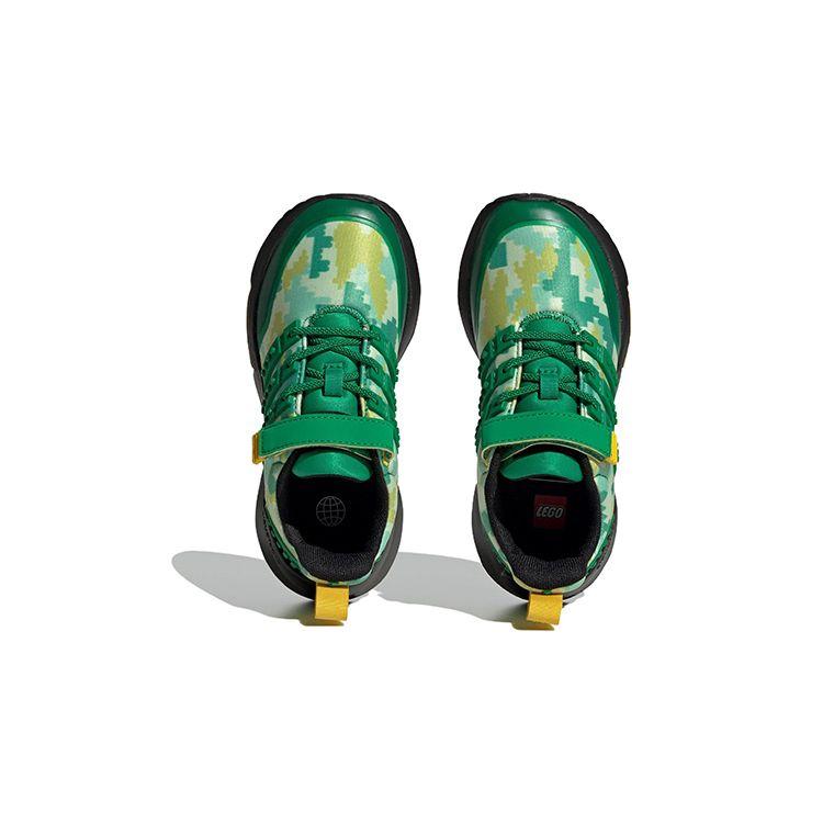 LEGO x adidas Racer TR21 EL Кроссовки для маленьких детей с цифровым камуфляжем - Зеленые детские кроссовки Основной черный HQ1325