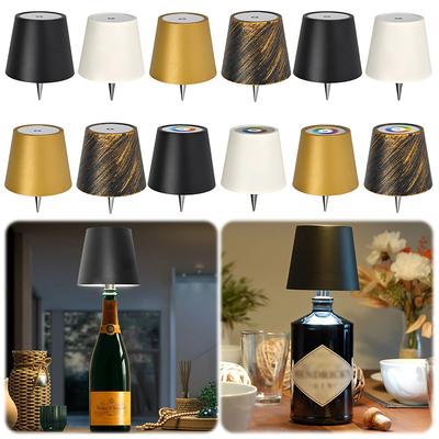Светодиодная настольная лампа с аккумулятором RGB режимы освещения/3 цвета Pridola Bottle Lamp Декоративное освещение для винных бутылок для семейного ресторана и бара