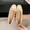 Мода 2025 Новая Мода Женские Балетки с Бантом-Бабочкой Обувь Женские Неглубокие Женские Балетки Обувь Слипоны с Увеличением Высоты
