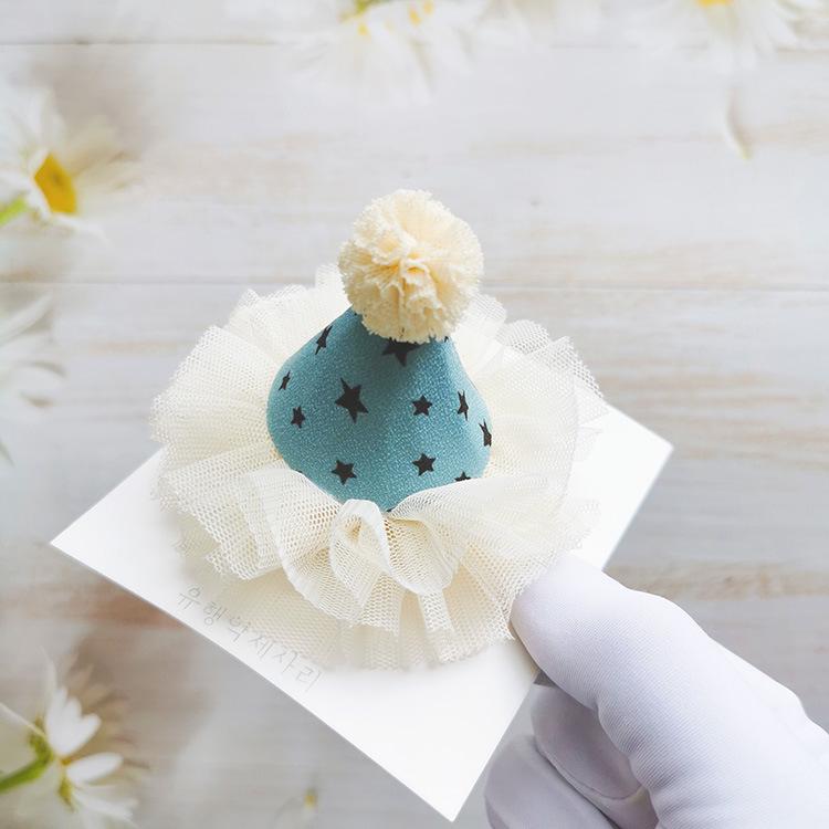 Корейский принцессин день рождения головной убор: Милая шапка-клубок пряжи, заколка для волос для девочек