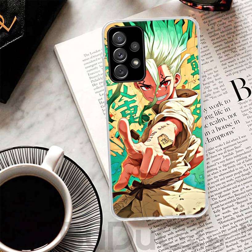 Чехол для телефона с аниме D-Dr Stone для Samsung A17 A16 A26 A36 A56 A15 A14 A13 A55 A54 A53 A35 A34 A33 A25 A24 A23 A05S A04S A03S A16 A