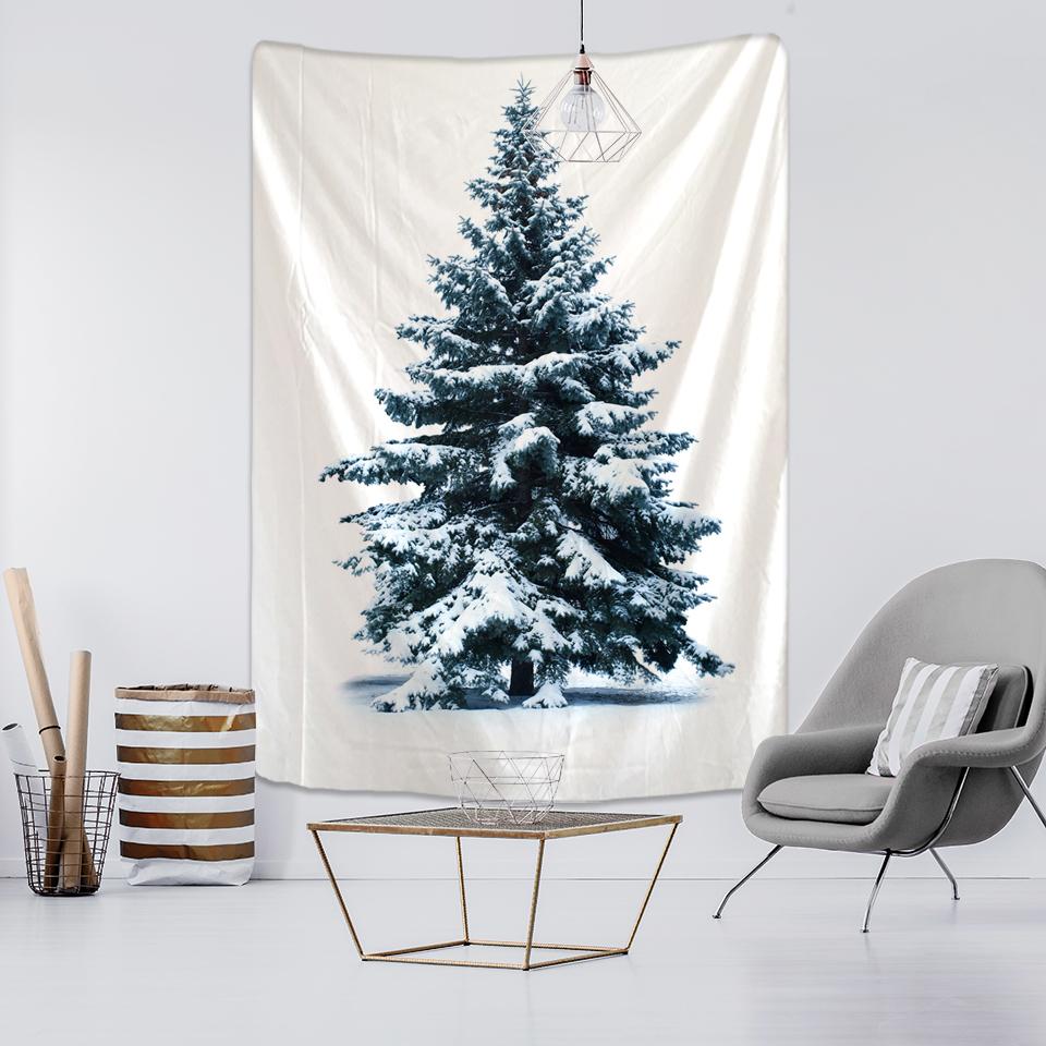 New Year Christmas Tree Decorations Wall Hanging Tapestry Carpet Christmas Home Yoga Mat Bed Cover Beach Mat Gift