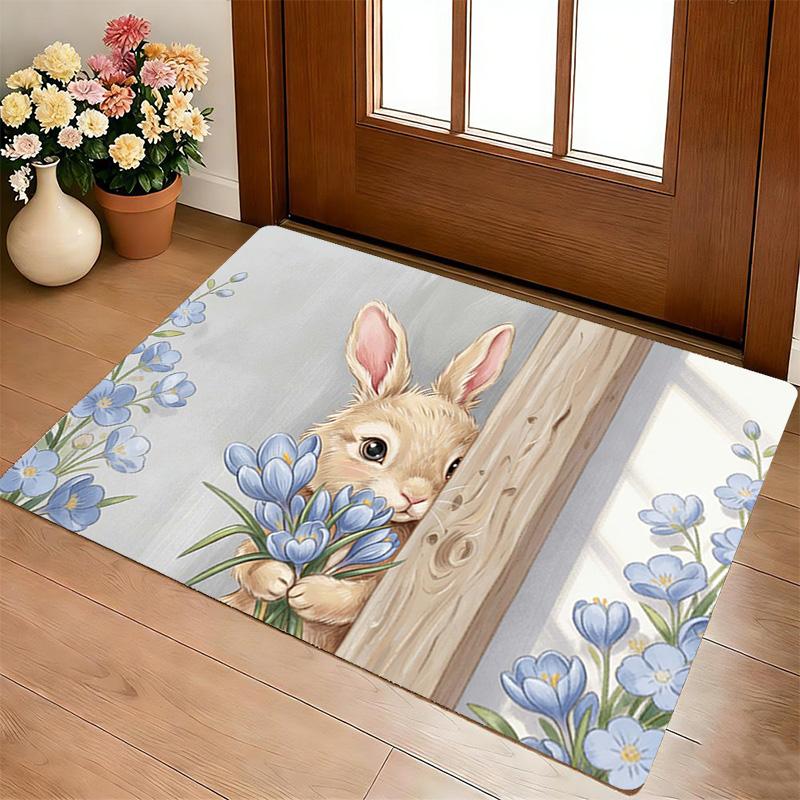 Bunny Living Room Nonslip Area Rug Soft Carpet For Bedroom Game Playroom Sofa Office Home Decor Doormat Christmas Gift C92910