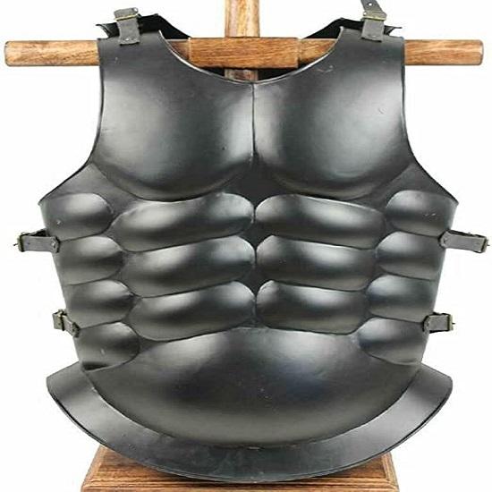 Medieval Roman Greek Muscle Body Armor Cuirass Black Antique Black Finish Armour