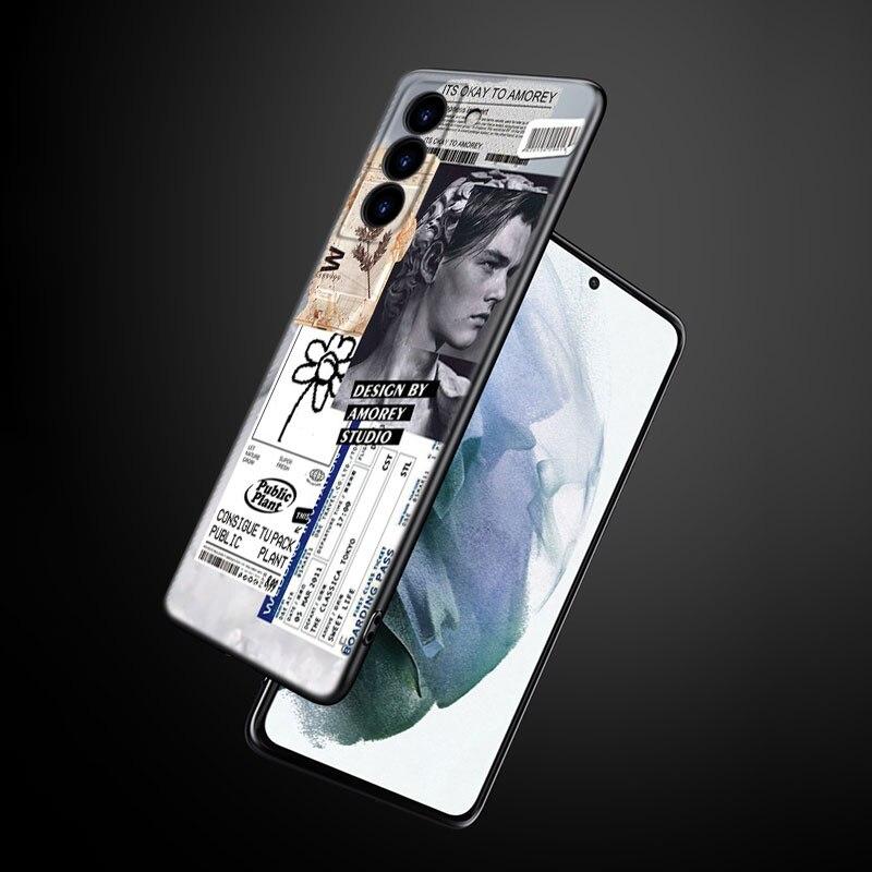 Забавный художественный эстетический чехол для телефона David Mona Lisa для Samsung Galaxy S22 Pro S21 S20 Ultra FE S10 Lite 5G S10E S9 S8 Plus