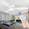 Nordic Smart Flush Mount Ceiling Fan Light for Bedroom and Dining Room