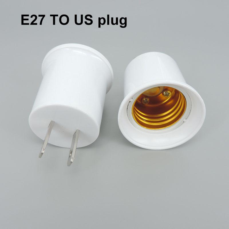 AC E26 E27 to GU24 E27 US EU power Plug Screw Lamp Holder Light Base Socket AC Adapter Converter electric connector
