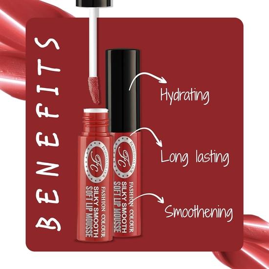 FASHION COLOUR Silky Smooth Soft Lip Mousse | Waterproof | Last More Than 8 Hrs | Rich Color Payoff With Weightless | 5ml | Toast Tea