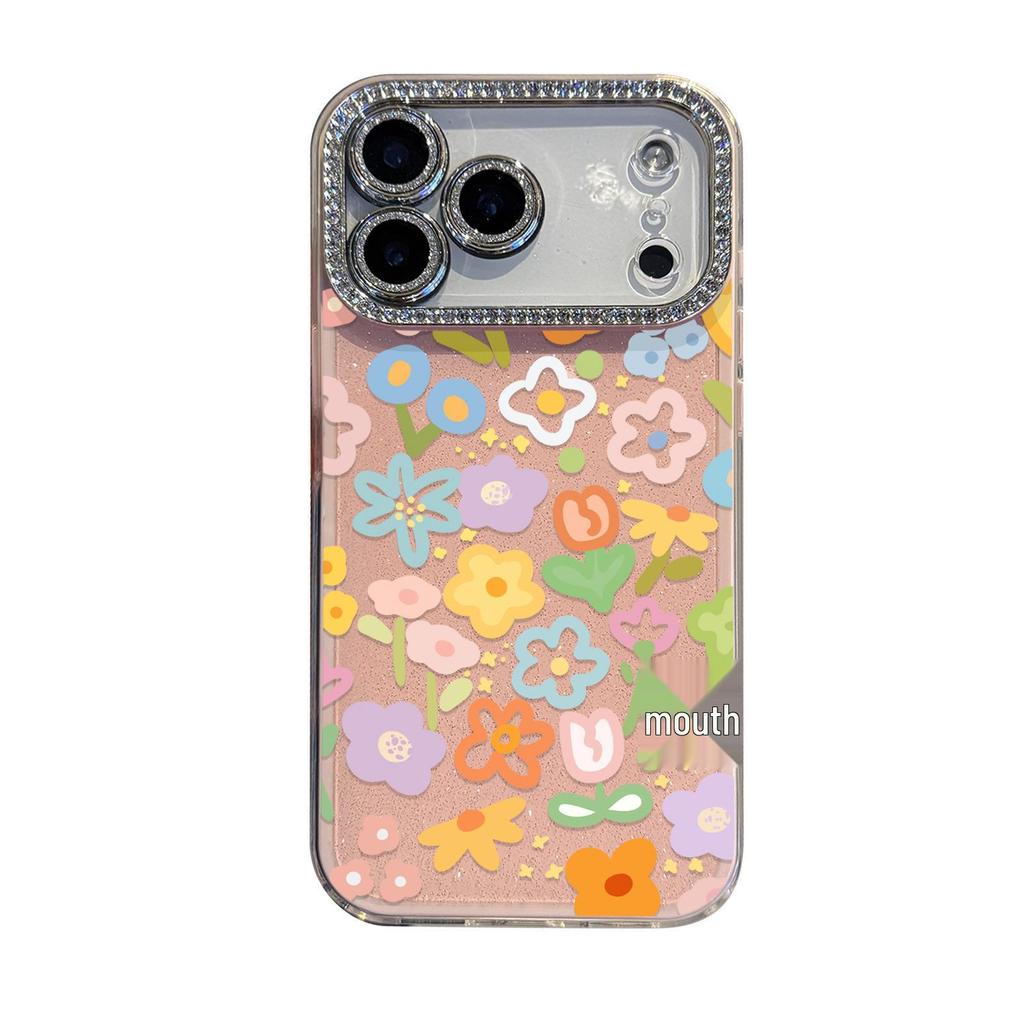 2-в-1 Маленький чехол-пенал с рисунком цветка для iPhone 17 Pro Max/16 Pro/11