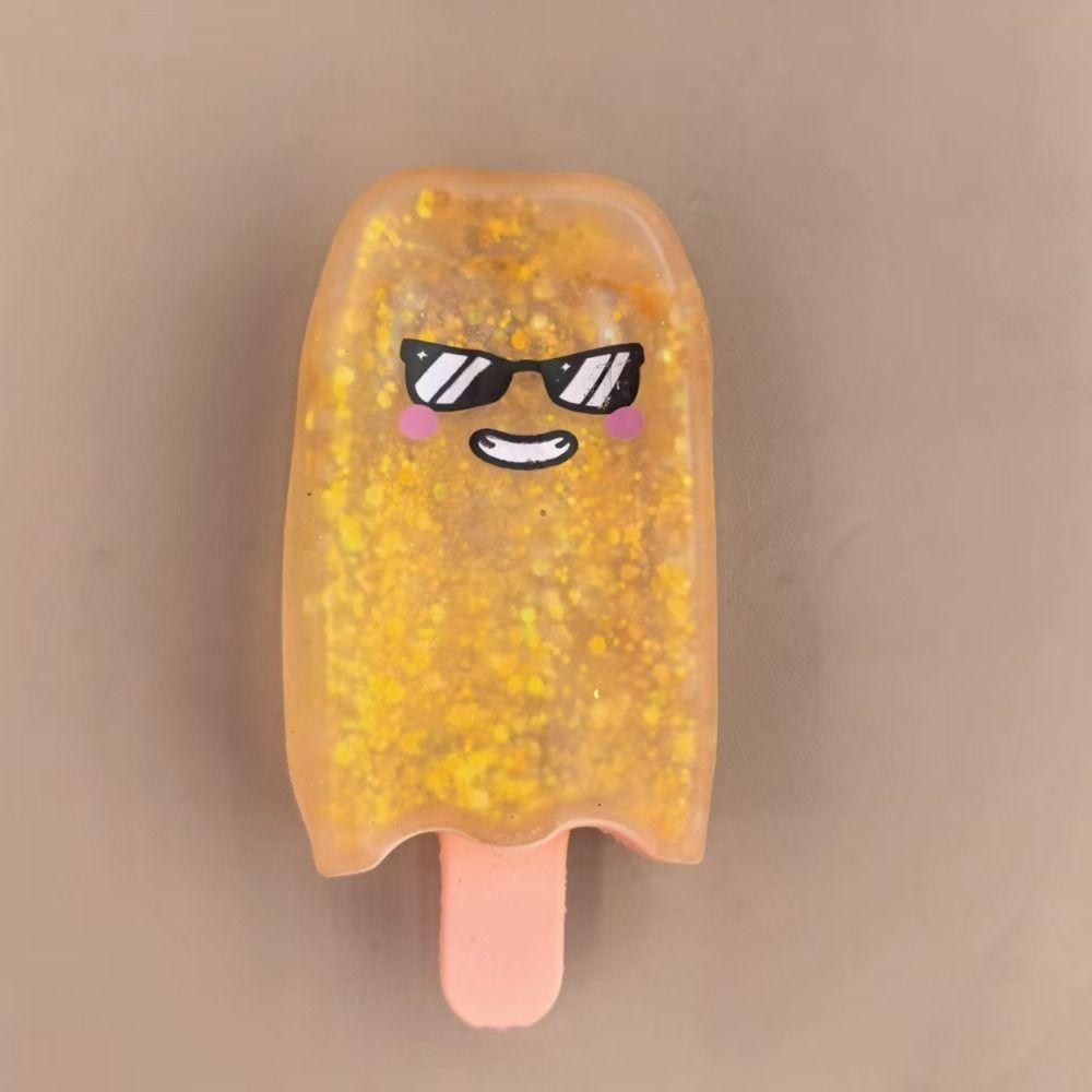 Creative Glitter Popsicle Squishy Toy Super Soft Slow Rebound Fidget Toy Home Decoration