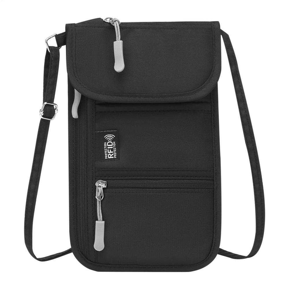 Дорожный держатель для паспорта Дорожная сумка для паспорта Противоугольный держатель для документов Картхолдер Для повседневных походов Бега Отпуска Бизнеса