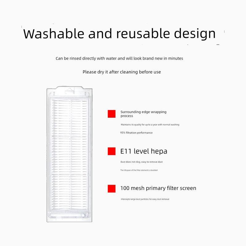 Compatible with Xiaomi S40 Pro Robot Vacuum Cleaner Ov71Gl Accessories: Side Brush, Filter, Mop, Cleaning Fluid, Consumables