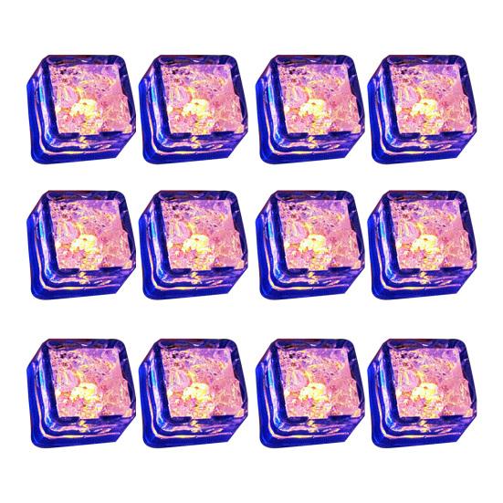 12 шт. Светодиодные светящиеся кубики льда, меняющие цвет при контакте с жидкостью, многоцветные, 7-цветные светодиодные кубики льда, пищевой класс, для вечеринок, свадеб, баров, подсветка для напитков