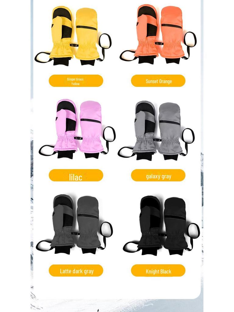 Waterproof Warm Ski Gloves for Men & Women - Winter Outdoor Mountaineering & Cold-Proof Gear