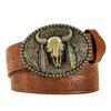 Floral Engraved Buckle Western Cowboy Belts PU Leather Leather Belt Fashion Waistband Belts  Jeans
