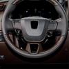 A87Q-Car Wood Grain Steering Wheel Trim Frame Cover Sticker Car Inner Accessories for Toyota Alphard 40 Series + LHD