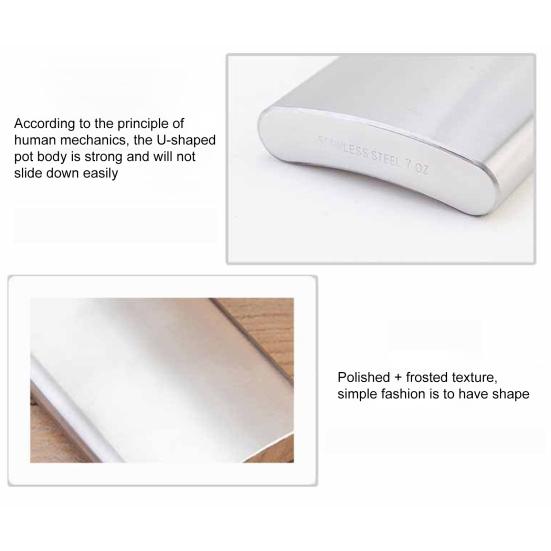 Фляжка из нержавеющей стали на 6 унций, матовая, герметичная, с воронкой, никогда не теряющаяся, портативная