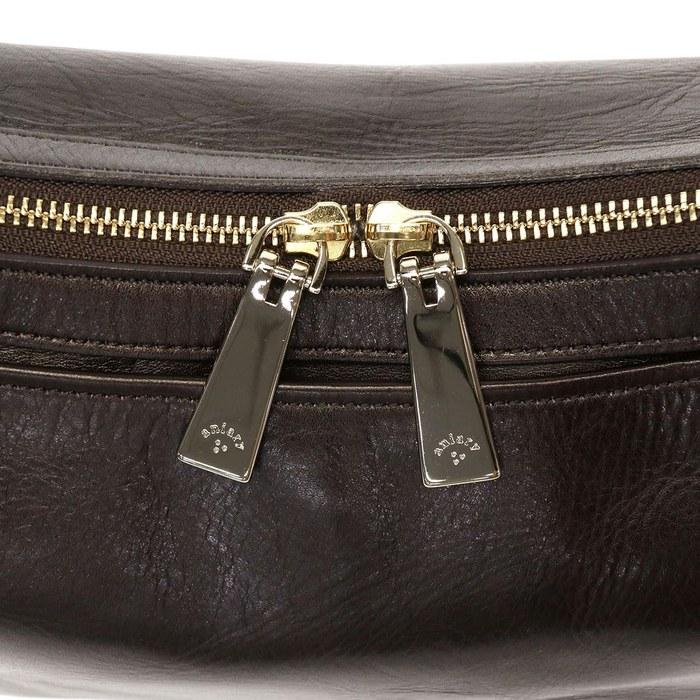 [Aniari] Shoulder Bag Antique Leather Men's Dark Orange Free Size