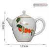 200ml Traditional Ru Kiln Ceramic Teapots Handmade Flower and Bird Pattern Tea Pot Household Travel Kettle Chinese Tea Set