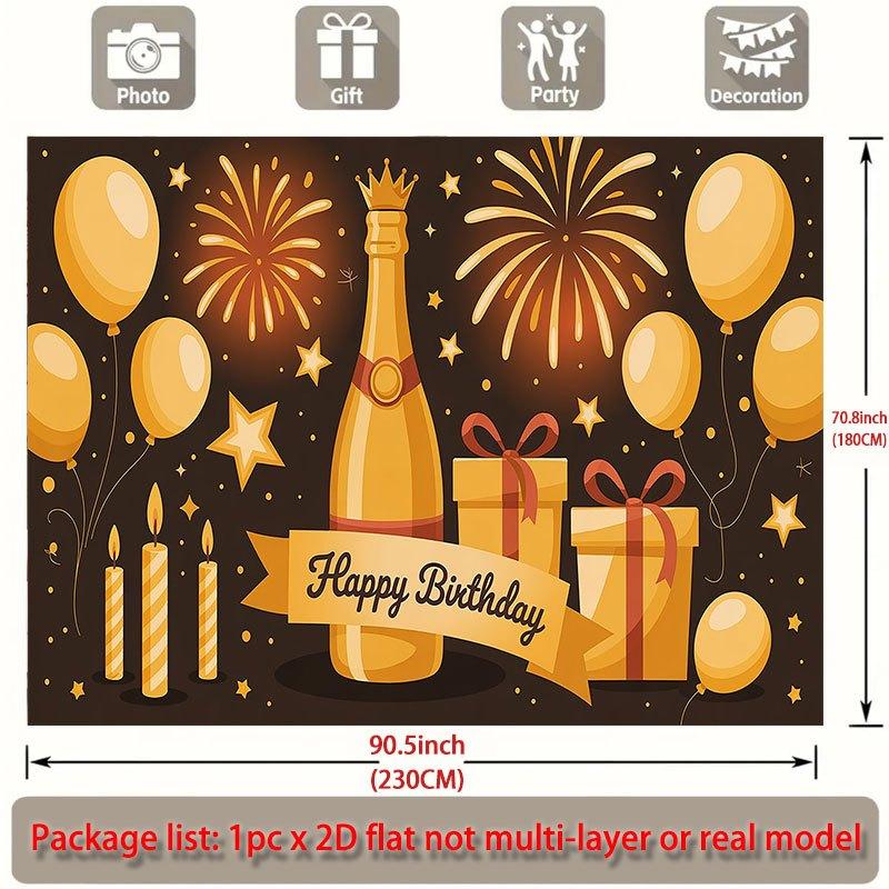Party Backdrop Flat Golden Elements Events Wedding Coming Ceremony Four Seasons Event Photo Background Front Door Decor