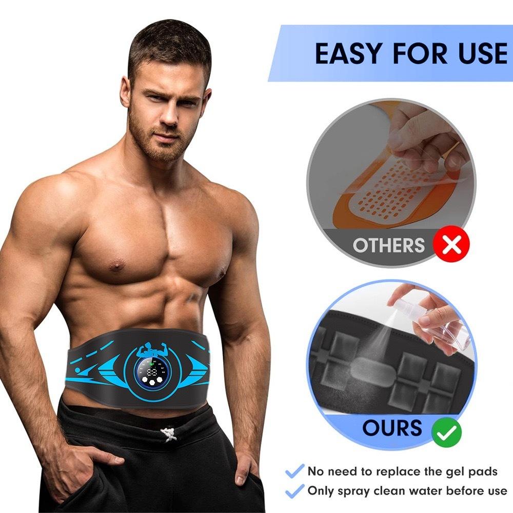 EMS Abdominal Toning Belt Electric Muscle Stimulator Toner ABS Abdominal Waist Shaping Massage Lose Weight Body Slimming Fitness