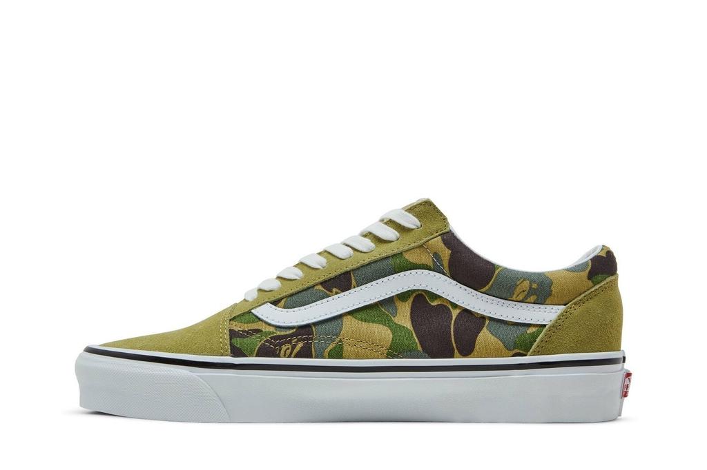 Vans BAPE x Old Skool 36 DX 'Зеленый камуфляж' VN0A54F37BE Мужская обувь Новые