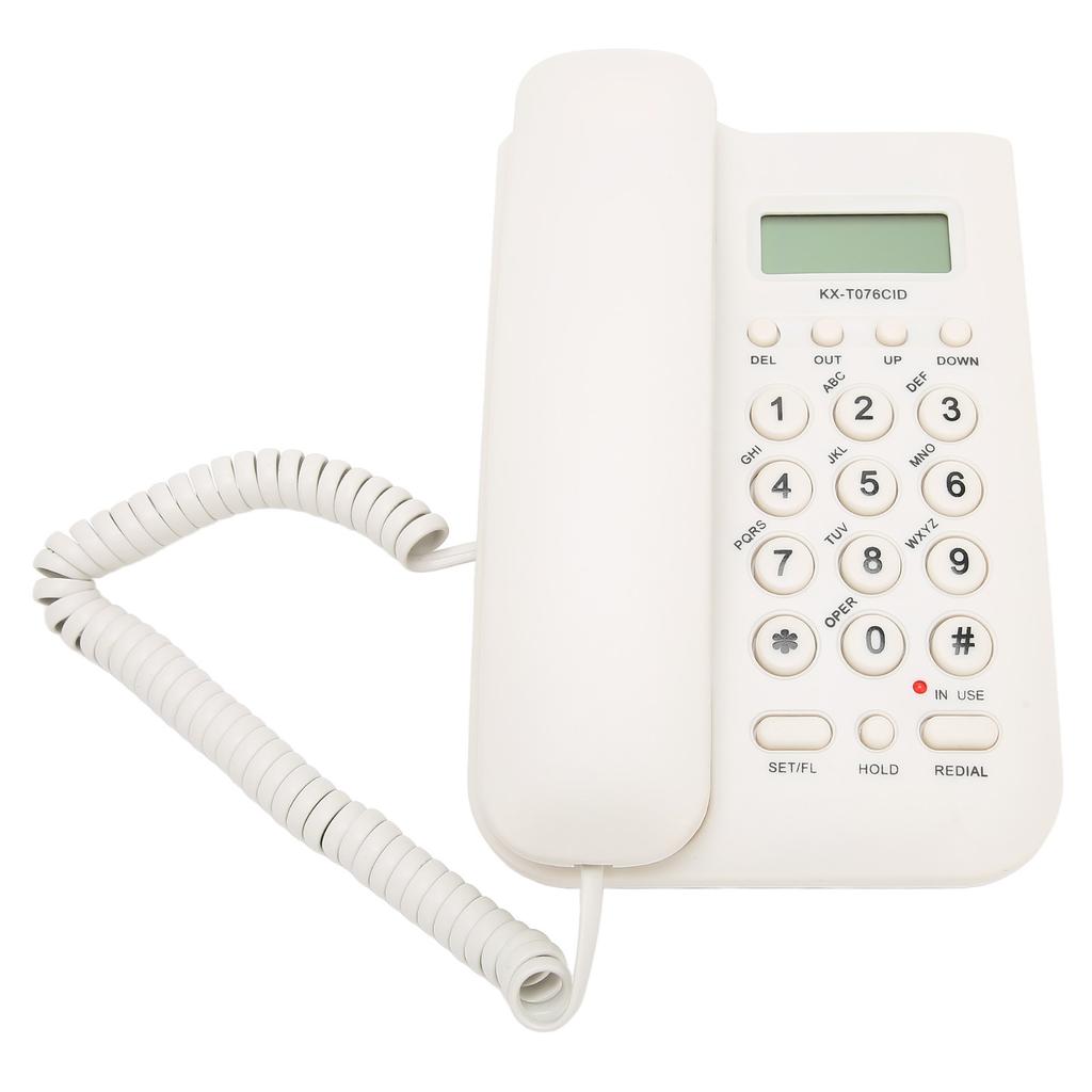 Настольный телефон Caller ID Настенное крепление Минималистичный проводной домашний телефон для дома Отеля Телефонная линия
