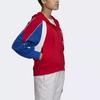 Adidas Худи женское на молнии колор-блок красное FS2455