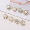 Clothing Decorations Apparel Sewing Rhinestone Buttons Pearl Hairpins Pearl Button Hat Accessories