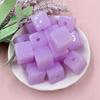 Making 20Pcs Material Creative Square Acrylic Fashion for Bracelets Earrings DIY Jewely Accessories Loose Beads Jelly Color About 13mm