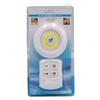 3PCS 3W COB Night Light Lamp with Remote Control For Bedroom Hallways Closet Under Cabinet Door Entryway