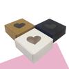 WTEMPO Heart-Shaped Clear Window Paper Gift Boxes Perfect for DIY Crafts & Trinket Packaging Birthday Wedding Party Decor Treat Boxes