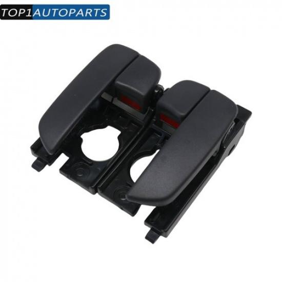 2X Rear Left & Right Interior Door Handle Black For 2006-2011 Hyundai Accent