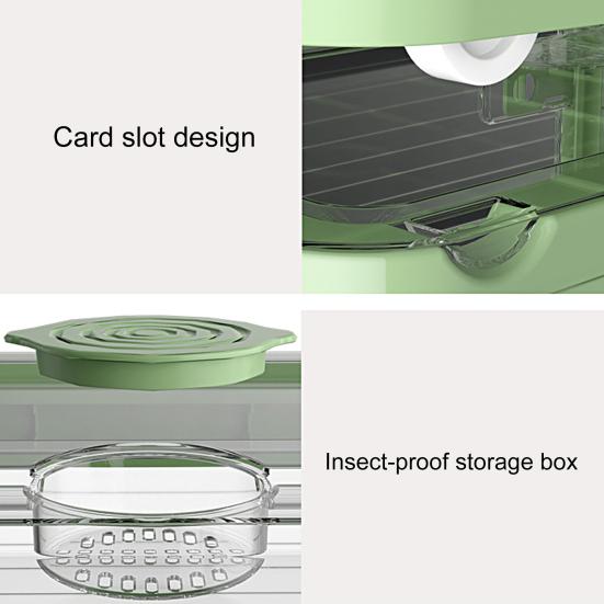 Storage Organizer High Capacity Strong Load Bearing Translucent with Handle Foldable Closets Lockers Folding Organizer Box Household Products