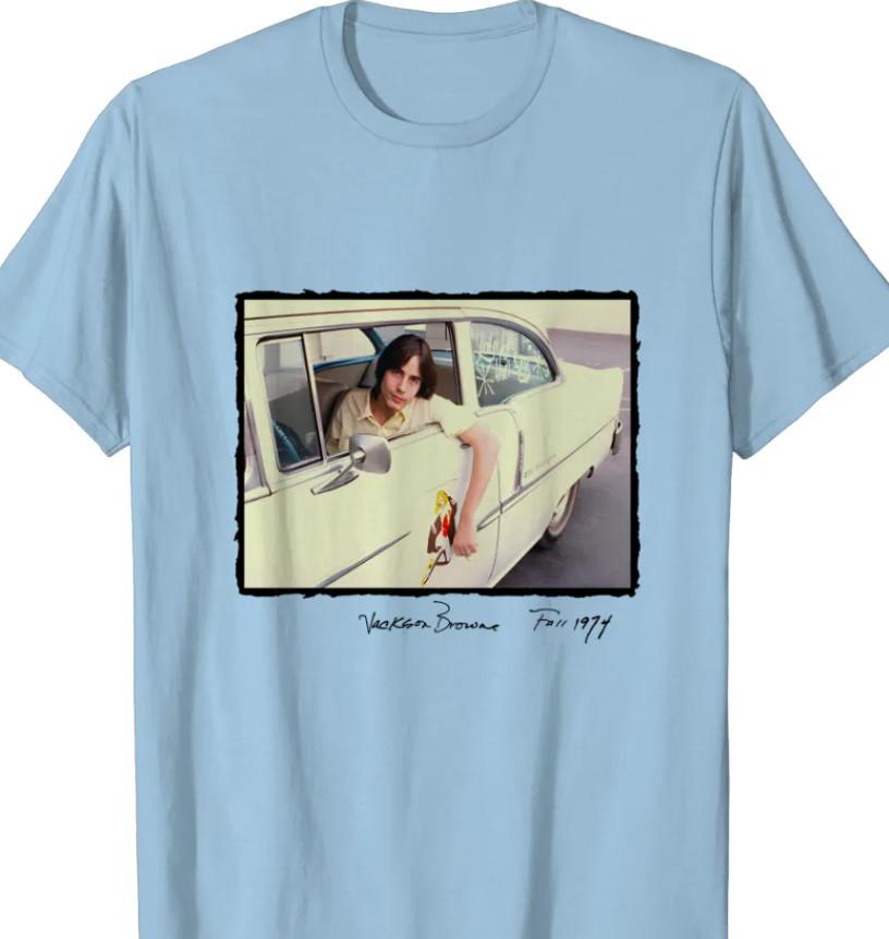 Vintage Jackson Browne American Musician Tshirt Short Sleeve Gift For Fans