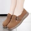 Женские мокасины, летние сандалии, дышащие мокасины, мягкие повседневные туфли для мам, без застежек, большой размер