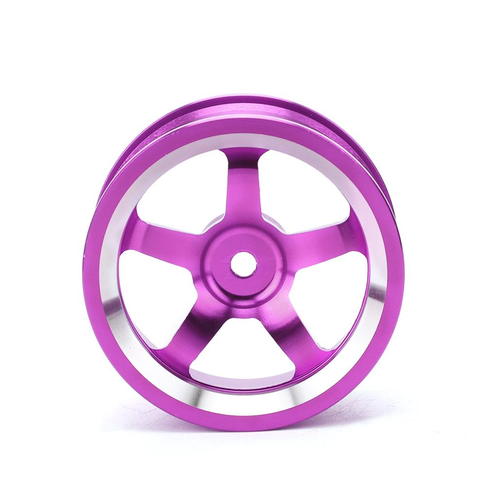4Pcs 1/10 Aluminum Alloy Wheel Hub Accessory RC Parts Fit for HSP 94123 Touring Drift CarPurple