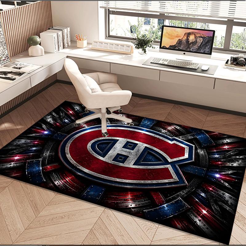 Canadiens Area Rug Suitable for Indoor And Outdoor,Carpets for Playroom, Homes, Offices, Living Rooms,Home Decor,Christmas Fan Gift