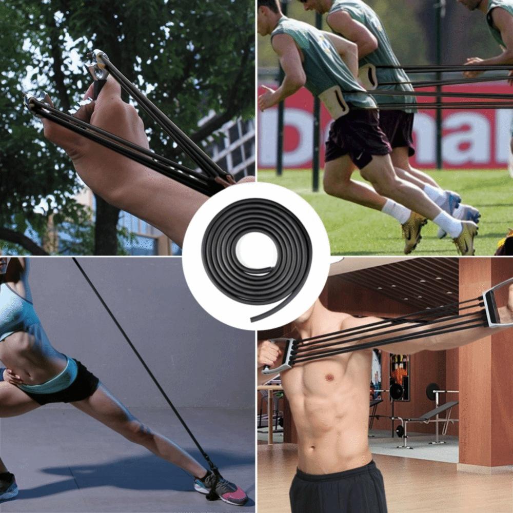 9.84 ft Length Latex Tubing Black Color Latex Rubber Pipe Rubber Band Tubing  Fitness Training
