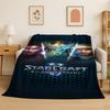 Ретро StarCraft Игра Игрок мультфильм Фланелевое одеяло Мягкое теплое плед для спальни гостиной кровати путешествий кемпинга пикника
