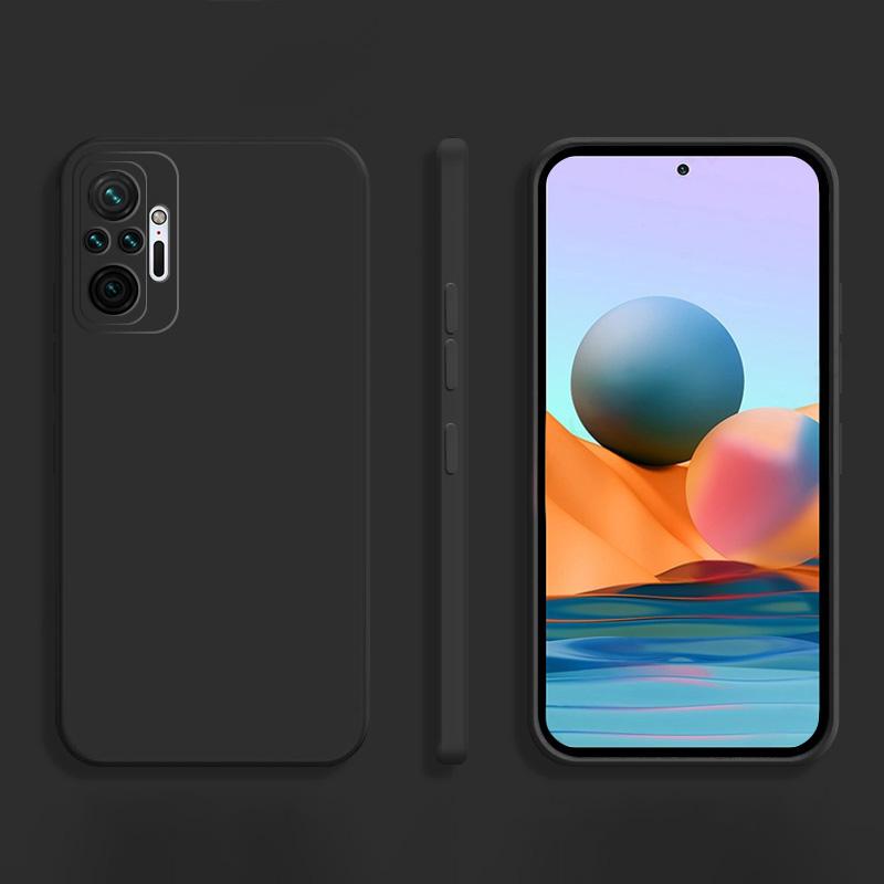 Квадратный чехол для телефона для Xiaomi Redmi Note 10 Pro Max 10S Funda Note10 S 4G Матовый силиконовый мягкий чехол
