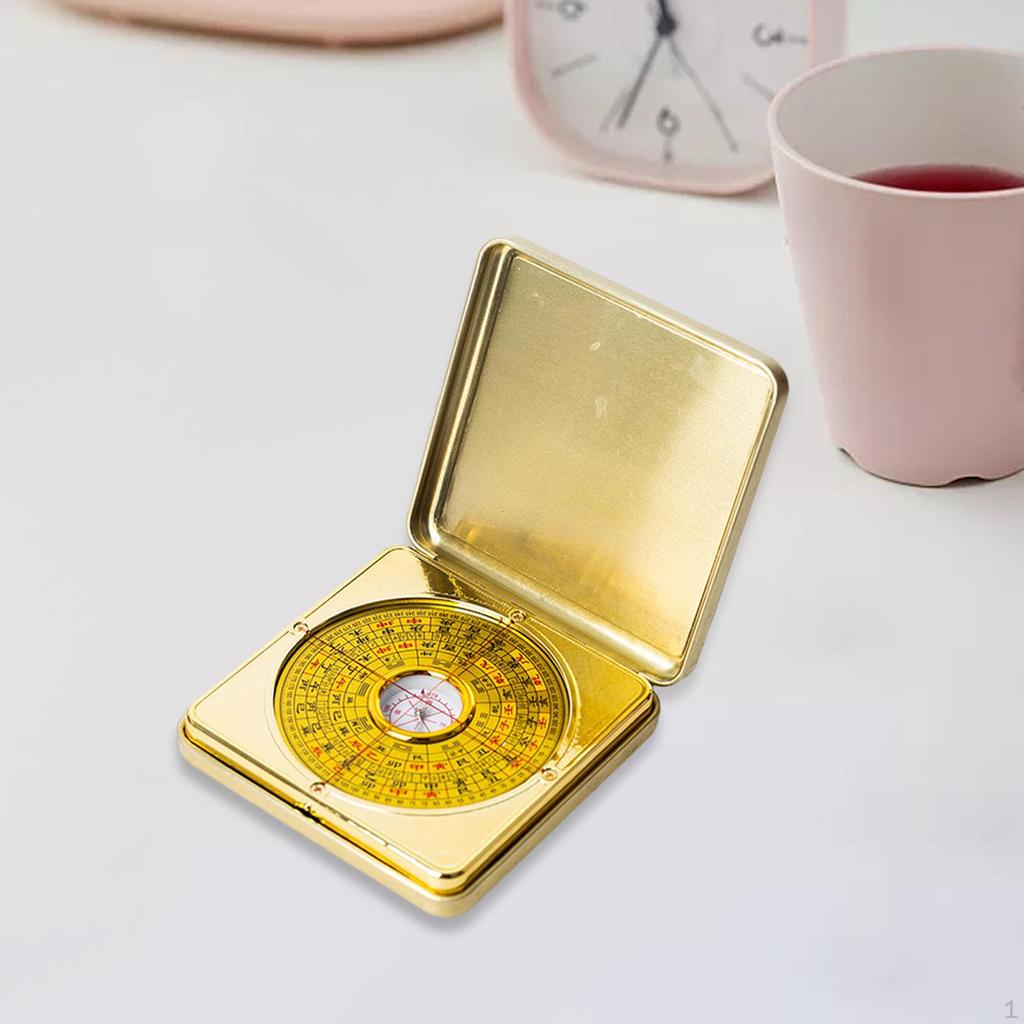 Компас по фэн-шуй, старинный карманный, портативный, прочный, простой в использовании, большой китайский багуа для